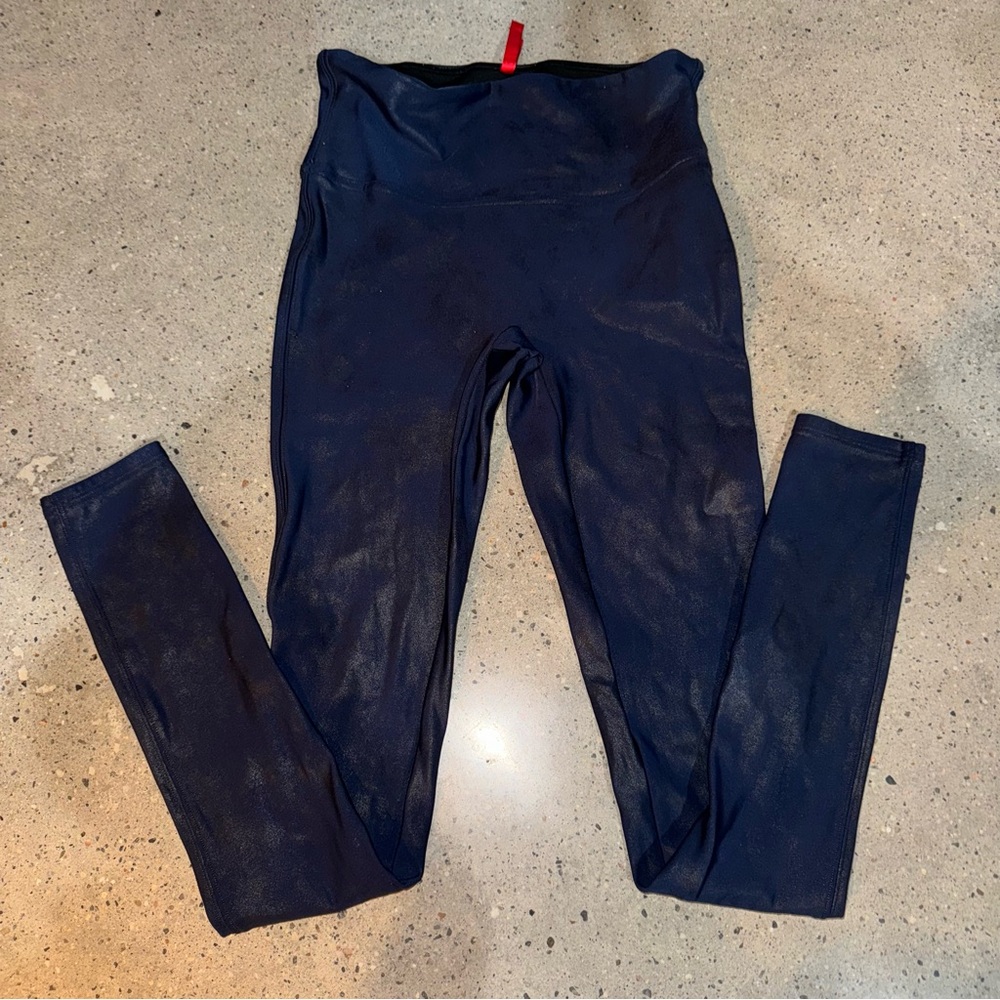 SPANX Blue Form-Fitting Leggings - Picture 3 of 7